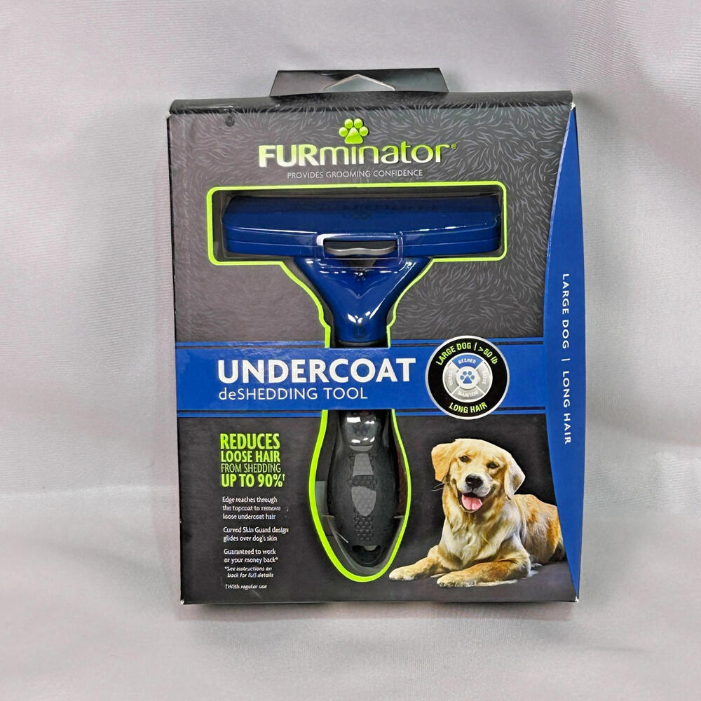 FURminator Undercoat deShedding Tool Large Dog Long Hair Grooming Brush NIB